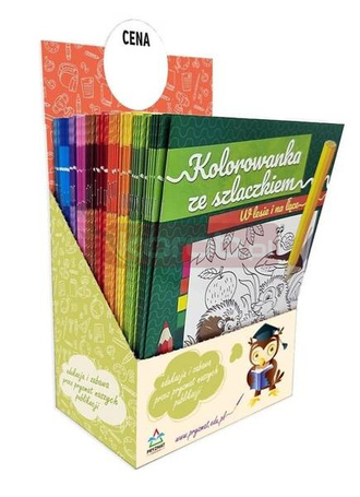 Kolorowanka ze szlaczkiem display 60szt
