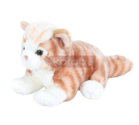 Maskotka Kot leżący rudy 30 cm