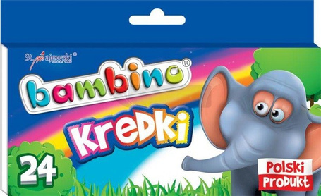 Kredki świecowe 24 kolory bls BAMBINO