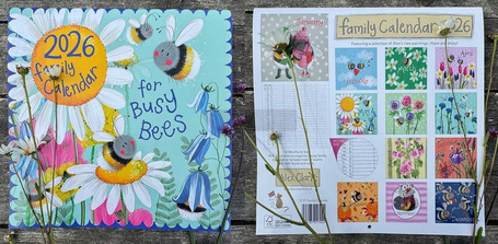 Kalendarz 2026 ścienny notatnikowy Pszczółki