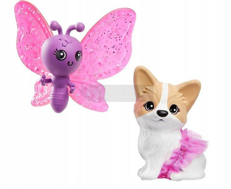 SZCZYPTA MAGII LALKA BARBIE BROOKLYN piesek motyl HLC33