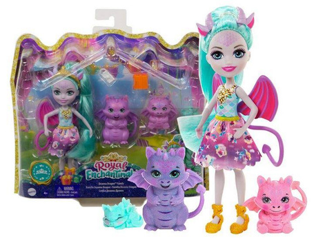 Lalka Enchantimals Rodzina smoki i lalka GYJ09
