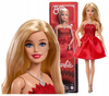 LALKA BARBIE 80-lecie Mattel lalka blondynka w czerwonej sukience JGD25