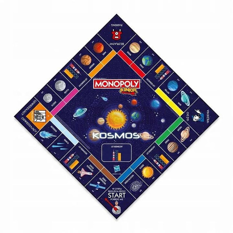 GRA PLANSZOWA MONOPOLY JUNIOR KOSMOS gra dla dzieci +5 lat