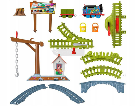 FISHER PRICE TOMEK ZESTAW TORÓW DOSTAWA FARBY zestaw z lokomotywką Tomek HTN34