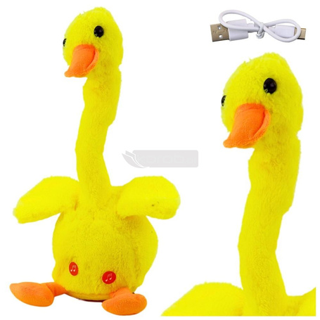 Kaczka Interaktywna tańczy śpiewa, powtarza słowa