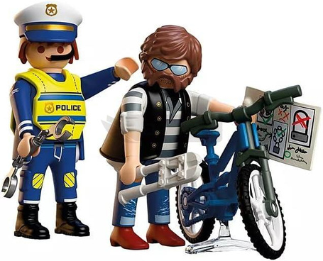 PLAYMOBIL CITY ACTION 72076 Kradzież roweru, zestaw dla dzieci +4 lata