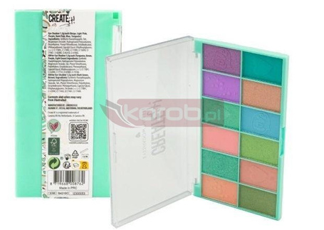 Paleta z cieniami C zielona CREATE IT!