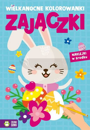 Wielkanocne kolorowanki. Zajączki