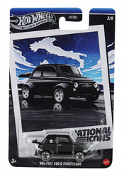 HOT WHEELS SILVER SERIES NATIONAL ICONS 3/5 '60s Fiat 500 D Modificado JBY88