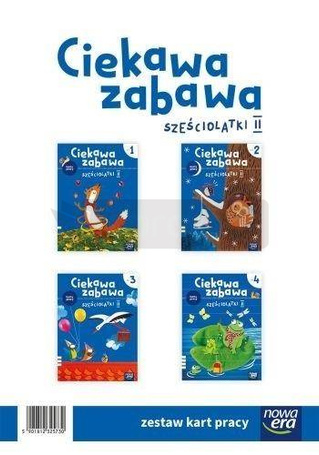 Ciekawa zabawa 6-latki Karty pracy cz.1-4 2022 NE