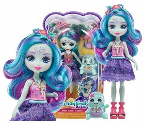 ENCHANTIMALS LALKA Tolene Turtle + ZWIERZĄTKO ŻÓŁWIK HOLDER HXB96