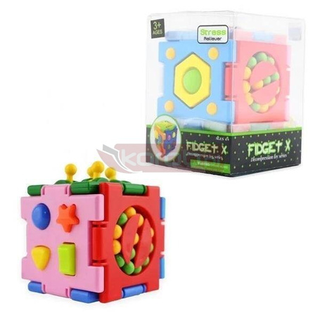 Sensoryczna kostka 7cm MIX