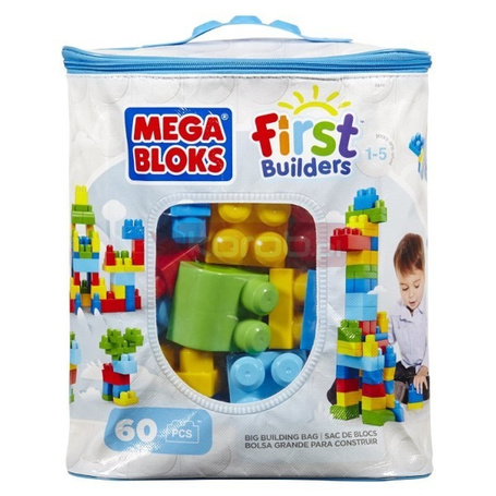 Klocki 60 elementów torba niebieska DCH55