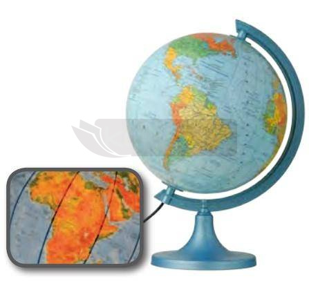 Globus polityczno-fizyczny podświetlany 25 cm