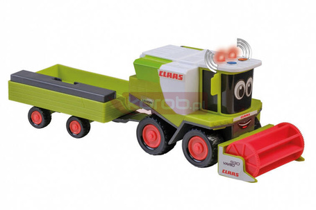 Kombajn Claas z przyczepą Happy People 