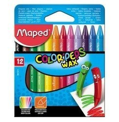 Kredki Colorpeps świecowe 12 kolorów MAPED
