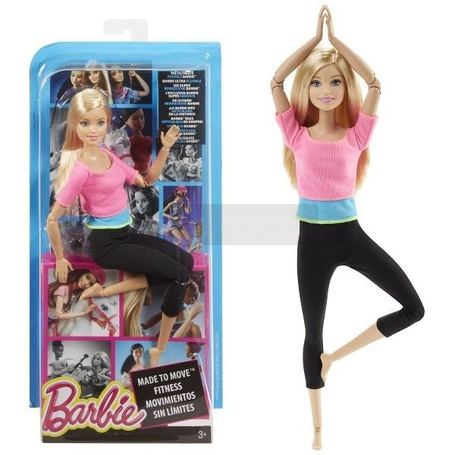 Lalka Barbie Made to Move Różowy top DHL82