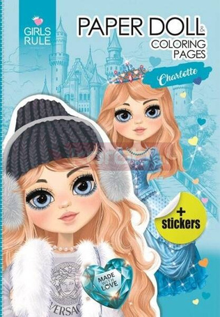 Papierowa lalka do wycinania Charlotte