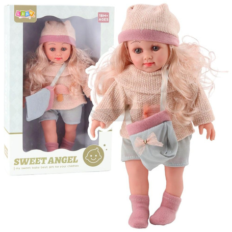 Lalka Sweet Angel w sweterku z torebeczką 36cm