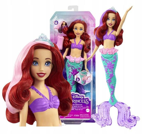 DISNEY PRINCESS MAŁA SYRENKA ARIELKA lalka syrenka zmienia kolor HLW00