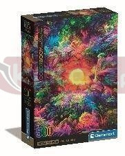 Puzzle 500 Compact Psychedelic Jungle Sunrise