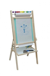 Tablica obrotowa kredowa z rolką papieru