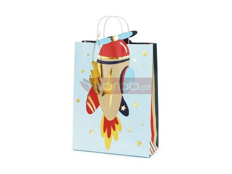 Torebka prezentowa Samolot 10x24x35.5cm