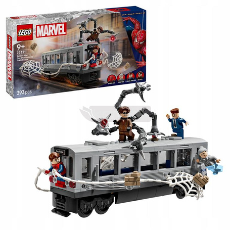 KLOCKI LEGO MARVEL 76321 SPIDER MAN KONTRA DOC OCK SCENA W METRZE