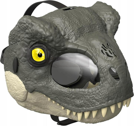 JURASSIC WORLD MASKA DINOZAURA T-REX TYRANOZAUR interaktywna światło,dźwięk JCH04