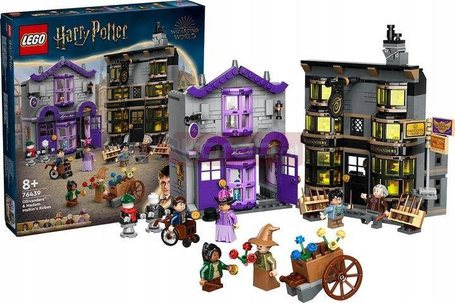 LEGO HARRY POTTER 76439 ULICA POKĄTNA SKLEPY OLLIVANDERA I MADAME MALKIN