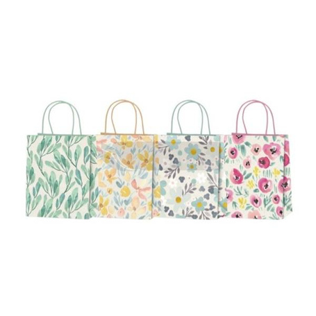 Torba prezentowa 21x25 pastelowe kwiaty mix