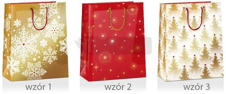 Torba prezentowa Boże Narodzenie 33x10x45cm MIX
