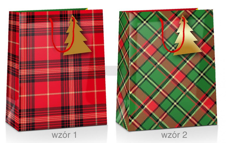 Torba prezentowa Boże Narodzenie 26x12x32cm MIX