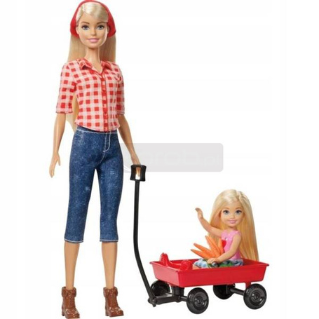 Lalka Barbie Siostry na farmie GCK84