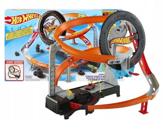 HOT WHEELS CITY ZESTAW TORÓW Hipertor Opona + autko GJL16