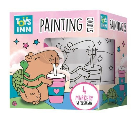 Kubek do kolorowania z markerami Kapibara