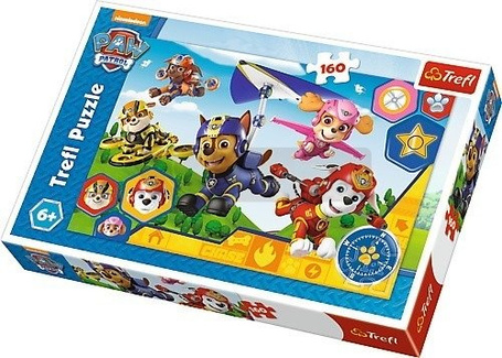 Puzzle 160 elementów Psi Patrol, Gotowi do pomocy