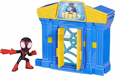 HASBRO SPIDER-MAN SPIDEY Amazing Friends City Blocks bank +Miles Morales F8362