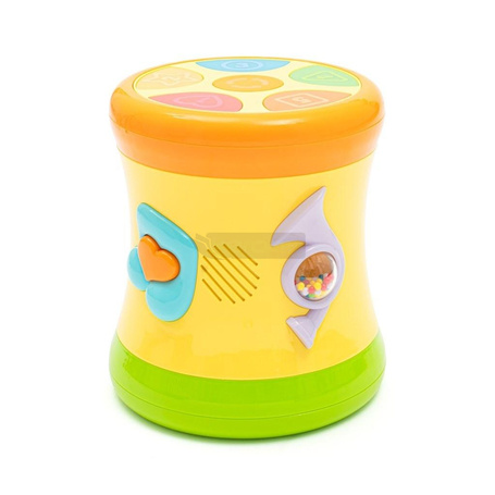 Bębenek dwustronny żółty