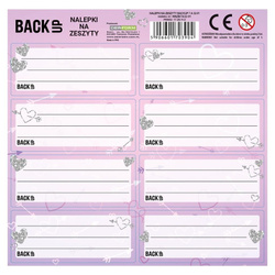 Nalepki na zeszyty BackUp 7 A32 (25szt) DERFORM