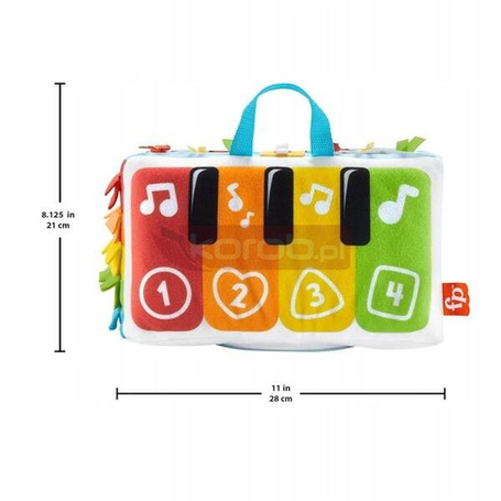 FISHER PRICE MIĘKKIE PIANINKO dla maluszka HND54