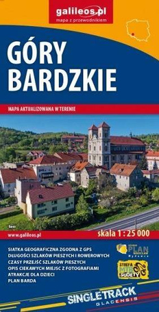 Mapa turystyczna - Góry Bardzkie 1:25 000