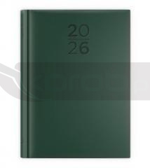 Kalendarz 2026 A5 dzienny print zielony