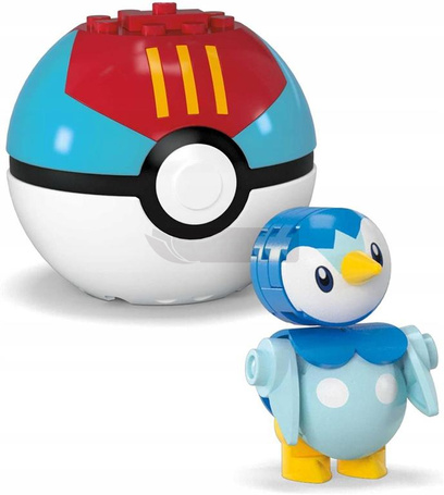 MEGA CONSTRUX KLOCKI 41 el POKEMON Togepi i Piplup + 2 Pokeball JCT44