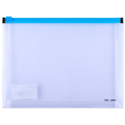 Teczka na suwak A5 PP niebieska DELI