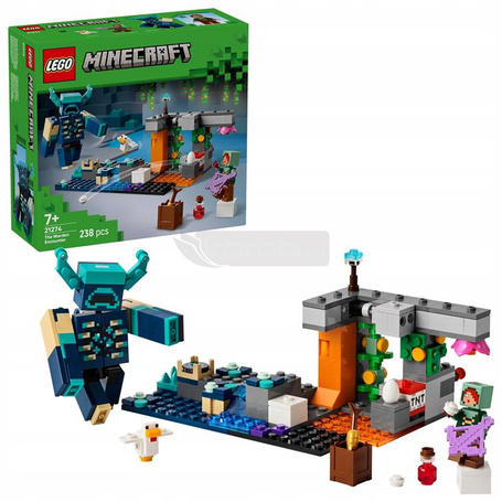 LEGO MINECRAFT 21274 SPOTKANIE ZE STRAŻNIKIEM zestaw klocków dla dzieci 7+