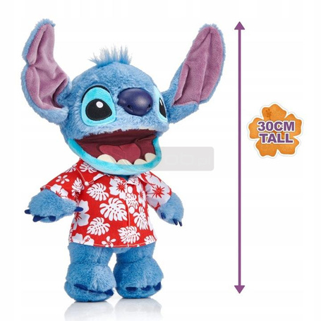 DISNEY STITCH CHATTY MASKOTKA 30cm w ubranku interaktywna, animatroniczna 28265