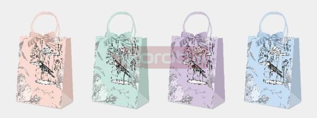 Torba prezentowa 20x20cm z kokardą mix