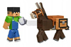 MINECRAFT FIGURKA SUNNY pikselowa figurka, OSIOŁ + akcesoria HTL90